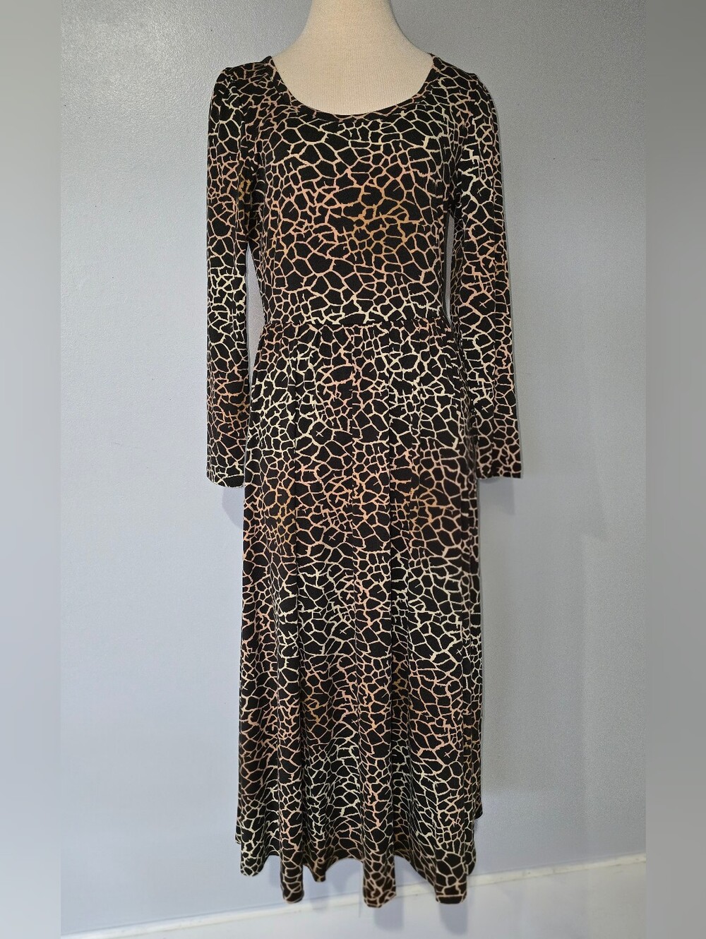 NWT - LuLaRoe Ryane Empire Waist Maxi Dress Leopard Print Animal Print